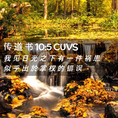 Picture 02 - 传 道 书 10:5 CUVS - 我 见 日 光 之 下 有 一 件 祸 患 ， - Bible Verse Picture