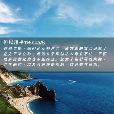 Picture 02 - 但 以 理 书 11:6 CUVS - 过 些 年 後 ， 他 们 必 互 相 连 合 - Bible Verse Picture