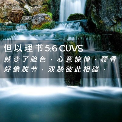 Picture 02 - 但 以 理 书 5:6 CUVS - 就 变 了 脸 色 ， 心 意 惊 惶 ， 腰 - Bible Verse Picture