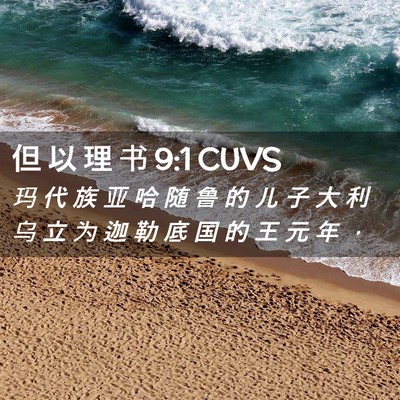 Picture 02 - 但 以 理 书 9:1 CUVS - 玛 代 族 亚 哈 随 鲁 的 儿 子 大 利 - Bible Verse Picture