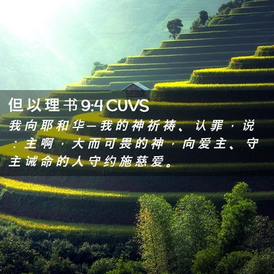 Picture 02 - 但 以 理 书 9:4 CUVS - 我 向 耶 和 华 ─ 我 的 神 祈 祷 、 - Bible Verse Picture