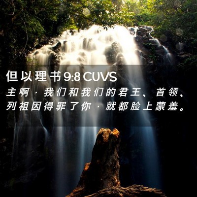 Picture 02 - 但 以 理 书 9:8 CUVS - 主 啊 ， 我 们 和 我 们 的 君 王 、 - Bible Verse Picture