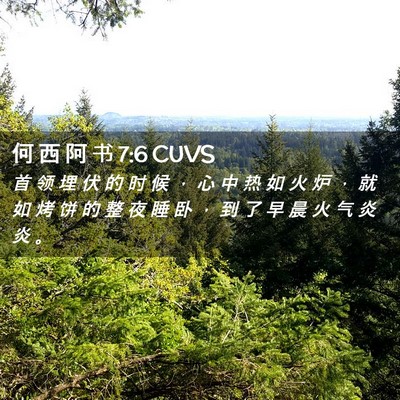Picture 02 - 何 西 阿 书 7:6 CUVS - 首 领 埋 伏 的 时 候 ， 心 中 热 如 - Bible Verse Picture