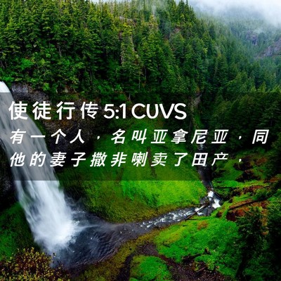 Picture 02 - 使 徒 行 传 5:1 CUVS - 有 一 个 人 ， 名 叫 亚 拿 尼 亚 ， - Bible Verse Picture