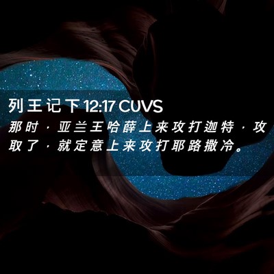 Picture 02 - 列 王 记 下 12:17 CUVS - 那 时 ， 亚 兰 王 哈 薛 上 来 攻 打 - Bible Verse Picture