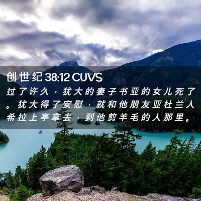Picture 02 - 创 世 纪 38:12 CUVS - 过 了 许 久 ， 犹 大 的 妻 子 书 亚 - Bible Verse Picture