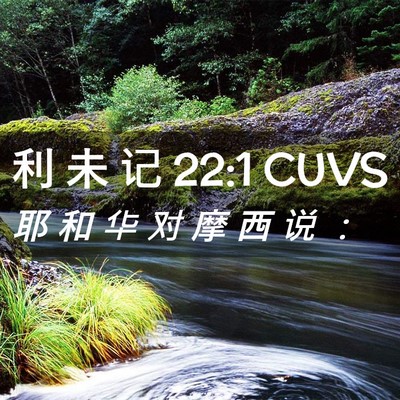 Picture 02 - 利 未 记 22:1 CUVS - 耶 和 华 对 摩 西 说 - Bible Verse Picture