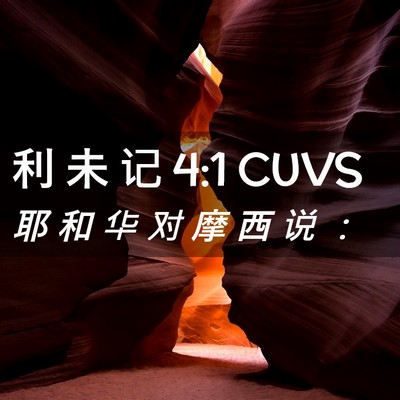 Picture 02 - 利 未 记 4:1 CUVS - 耶 和 华 对 摩 西 说 - Bible Verse Picture