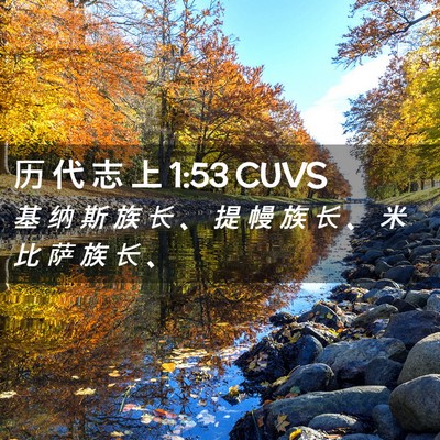 Picture 02 - 历 代 志 上 1:53 CUVS - 基 纳 斯 族 长 、 提 幔 族 长 、 米 - Bible Verse Picture