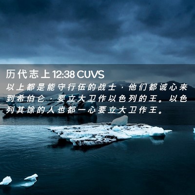 Picture 02 - 历 代 志 上 12:38 CUVS - 以 上 都 是 能 守 行 伍 的 战 士 ， - Bible Verse Picture
