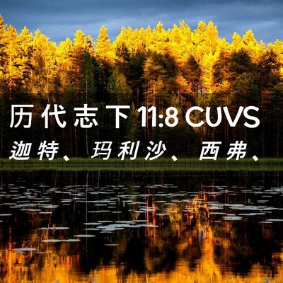 Picture 02 - 历 代 志 下 11:8 CUVS - 迦 特 、 玛 利 沙 、 西 弗 - Bible Verse Picture