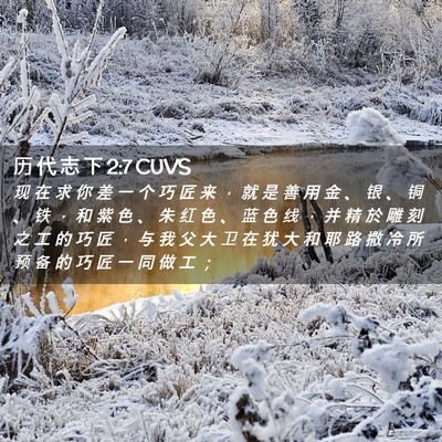 Picture 02 - 历 代 志 下 2:7 CUVS - 现 在 求 你 差 一 个 巧 匠 来 ， 就 - Bible Verse Picture