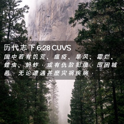 Picture 02 - 历 代 志 下 6:28 CUVS - 国 中 若 有 饥 荒 、 瘟 疫 、 旱 风 - Bible Verse Picture