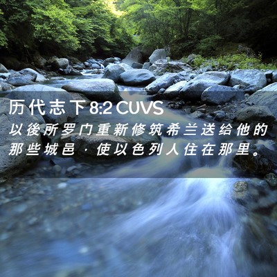 Picture 02 - 历 代 志 下 8:2 CUVS - 以 後 所 罗 门 重 新 修 筑 希 兰 送 - Bible Verse Picture
