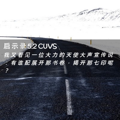 Picture 02 - 启 示 录 5:2 CUVS - 我 又 看 见 一 位 大 力 的 天 使 大 - Bible Verse Picture