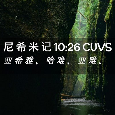 Picture 02 - 尼 希 米 记 10:26 CUVS - 亚 希 雅 、 哈 难 、 亚 难 - Bible Verse Picture