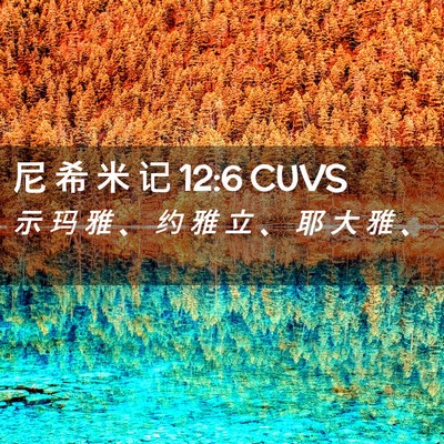 Picture 02 - 尼 希 米 记 12:6 CUVS - 示 玛 雅 、 约 雅 立 、 耶 大 雅 - Bible Verse Picture