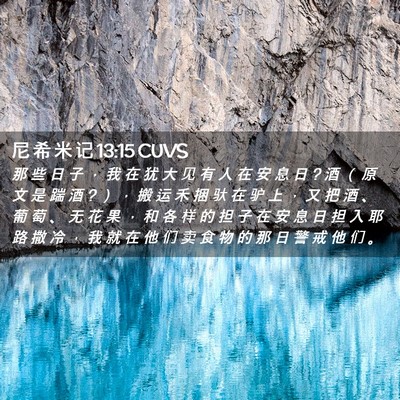Picture 02 - 尼 希 米 记 13:15 CUVS - 那 些 日 子 ， 我 在 犹 大 见 有 人 - Bible Verse Picture