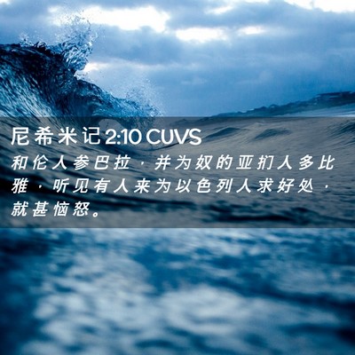 Picture 02 - 尼 希 米 记 2:10 CUVS - 和 伦 人 参 巴 拉 ， 并 为 奴 的 亚 - Bible Verse Picture