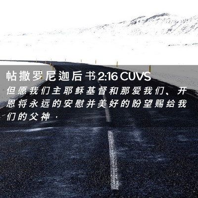 Picture 02 - 帖 撒 罗 尼 迦 后 书 2:16 CUVS - 但 愿 我 们 主 耶 稣 基 督 和 那 爱 - Bible Verse Picture