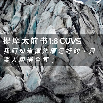 Picture 02 - 提 摩 太 前 书 1:8 CUVS - 我 们 知 道 律 法 原 是 好 的 ， 只 - Bible Verse Picture