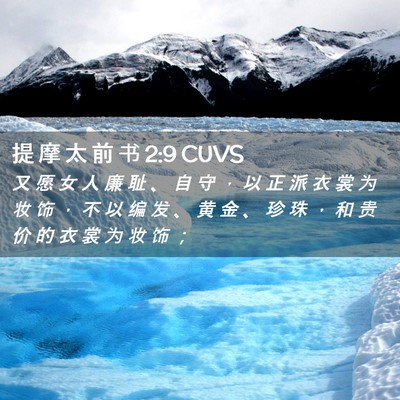 Picture 02 - 提 摩 太 前 书 2:9 CUVS - 又 愿 女 人 廉 耻 、 自 守 ， 以 正 - Bible Verse Picture