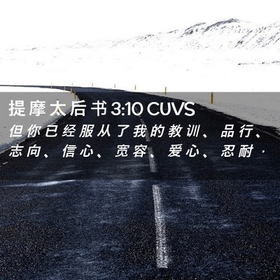 Picture 02 - 提 摩 太 后 书 3:10 CUVS - 但 你 已 经 服 从 了 我 的 教 训 、 - Bible Verse Picture