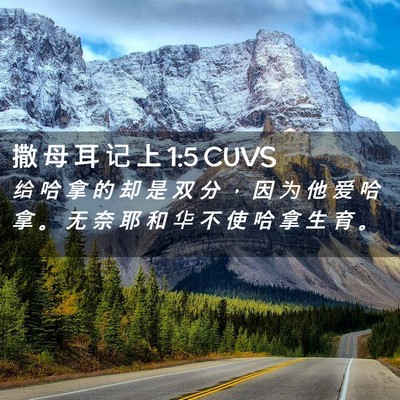 Picture 02 - 撒 母 耳 记 上 1:5 CUVS - 给 哈 拿 的 却 是 双 分 ， 因 为 他 - Bible Verse Picture