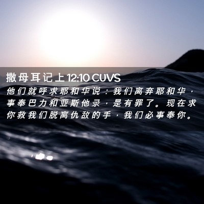 Picture 02 - 撒 母 耳 记 上 12:10 CUVS - 他 们 就 呼 求 耶 和 华 说 ： 我 们 - Bible Verse Picture