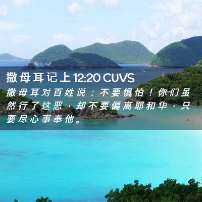 Picture 02 - 撒 母 耳 记 上 12:20 CUVS - 撒 母 耳 对 百 姓 说 ： 不 要 惧 怕 - Bible Verse Picture