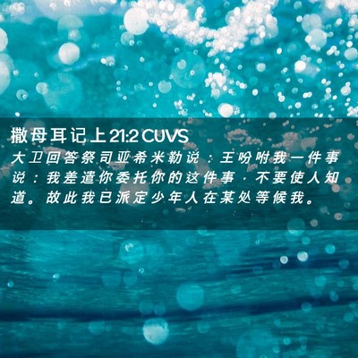 Picture 02 - 撒 母 耳 记 上 21:2 CUVS - 大 卫 回 答 祭 司 亚 希 米 勒 说 ： - Bible Verse Picture