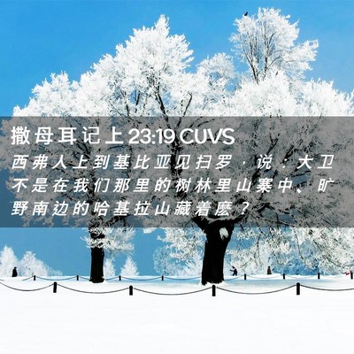 Picture 02 - 撒 母 耳 记 上 23:19 CUVS - 西 弗 人 上 到 基 比 亚 见 扫 罗 ， - Bible Verse Picture