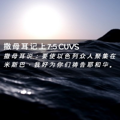 Picture 02 - 撒 母 耳 记 上 7:5 CUVS - 撒 母 耳 说 ： 要 使 以 色 列 众 人 - Bible Verse Picture