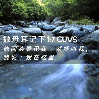 Picture 02 - 撒 母 耳 记 下 1:7 CUVS - 他 回 头 看 见 我 ， 就 呼 叫 我 。 - Bible Verse Picture