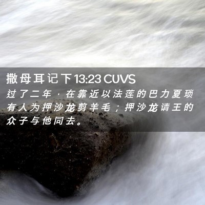 Picture 02 - 撒 母 耳 记 下 13:23 CUVS - 过 了 二 年 ， 在 靠 近 以 法 莲 的 - Bible Verse Picture