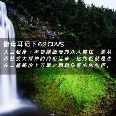 Picture 02 - 撒 母 耳 记 下 6:2 CUVS - 大 卫 起 身 ， 率 领 跟 随 他 的 众 - Bible Verse Picture
