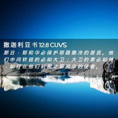 Picture 02 - 撒 迦 利 亚 书 12:8 CUVS - 那 日 ， 耶 和 华 必 保 护 耶 路 撒 - Bible Verse Picture