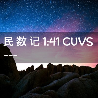 Picture 02 - 民 数 记 1:41 CUVS -  - Bible Verse Picture