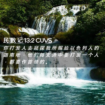 Picture 02 - 民 数 记 13:2 CUVS - 你 打 发 人 去 窥 探 我 所 赐 给 以 - Bible Verse Picture