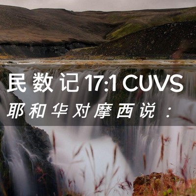 Picture 02 - 民 数 记 17:1 CUVS - 耶 和 华 对 摩 西 说 - Bible Verse Picture