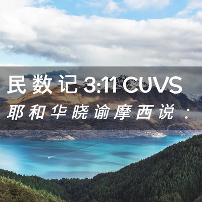 Picture 02 - 民 数 记 3:11 CUVS - 耶 和 华 晓 谕 摩 西 说 - Bible Verse Picture