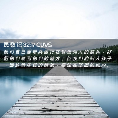 Picture 02 - 民 数 记 32:17 CUVS - 我 们 自 己 要 带 兵 器 行 在 以 色 - Bible Verse Picture