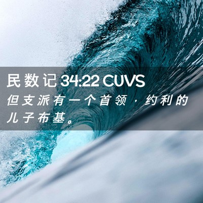 Picture 02 - 民 数 记 34:22 CUVS - 但 支 派 有 一 个 首 领 ， 约 利 的 - Bible Verse Picture