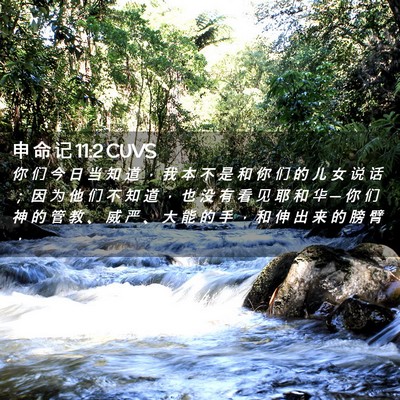 Picture 02 - 申 命 记 11:2 CUVS - 你 们 今 日 当 知 道 ， 我 本 不 是 - Bible Verse Picture