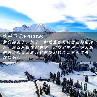 Picture 02 - 约 书 亚 记 1:14 CUVS - 你 们 的 妻 子 、 孩 子 ， 和 牲 畜 - Bible Verse Picture