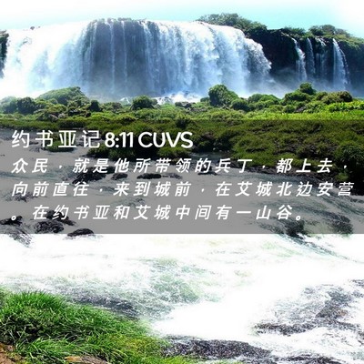Picture 02 - 约 书 亚 记 8:11 CUVS - 众 民 ， 就 是 他 所 带 领 的 兵 丁 - Bible Verse Picture