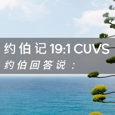 Picture 02 - 约 伯 记 19:1 CUVS - 约 伯 回 答 说 - Bible Verse Picture