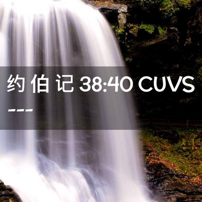 Picture 02 - 约 伯 记 38:40 CUVS -  - Bible Verse Picture