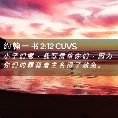 Picture 02 - 约 翰 一 书 2:12 CUVS - 小 子 们 哪 ， 我 写 信 给 你 们 ， - Bible Verse Picture