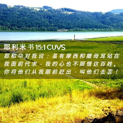 Picture 02 - 耶 利 米 书 15:1 CUVS - 耶 和 华 对 我 说 ： 虽 有 摩 西 和 - Bible Verse Picture